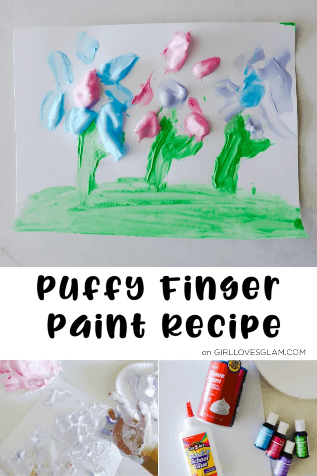 Kid Craft: Puffy Finger Paint Recipe - Girl Loves Glam