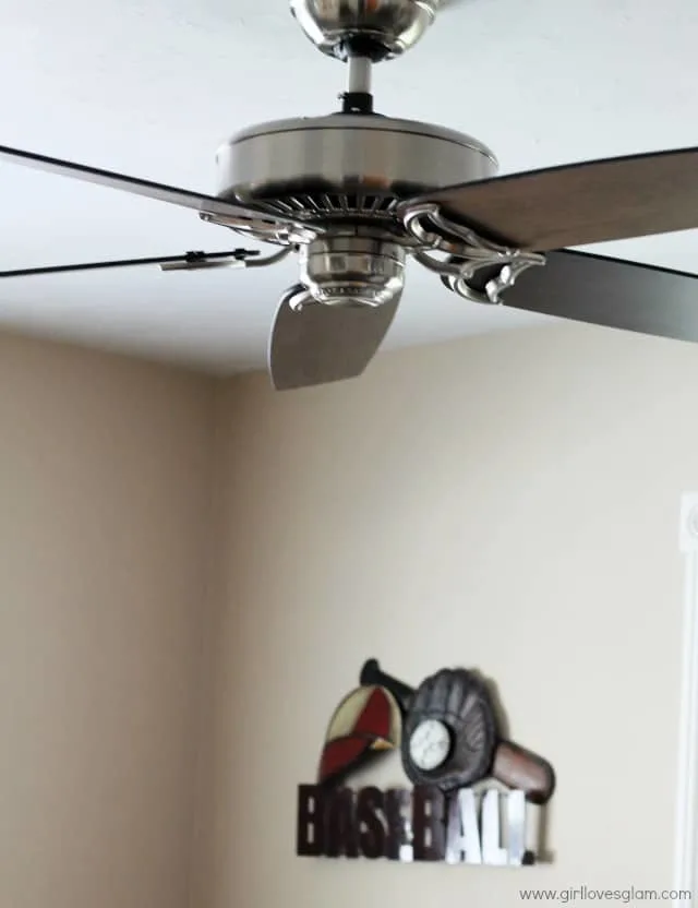 After installing ceiling fan