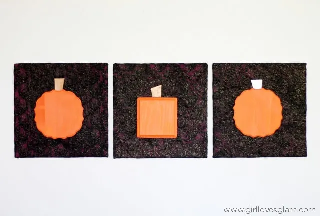 Geometric Pumpkin Artwork Halloween Decor from www.girllovesglam.com