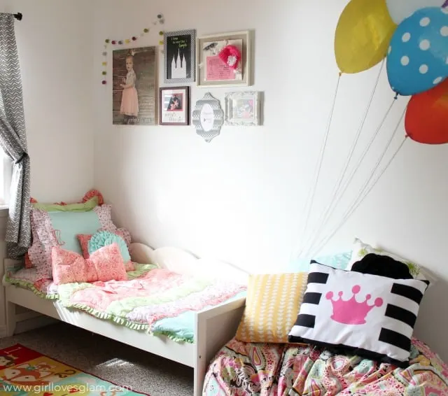 Colorful Toddler Nursery on www.girllovesglam.com