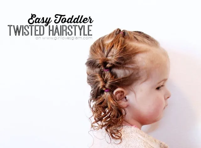 Easy Toddler Twisted Hairstyle on www.girllovesglam.com
