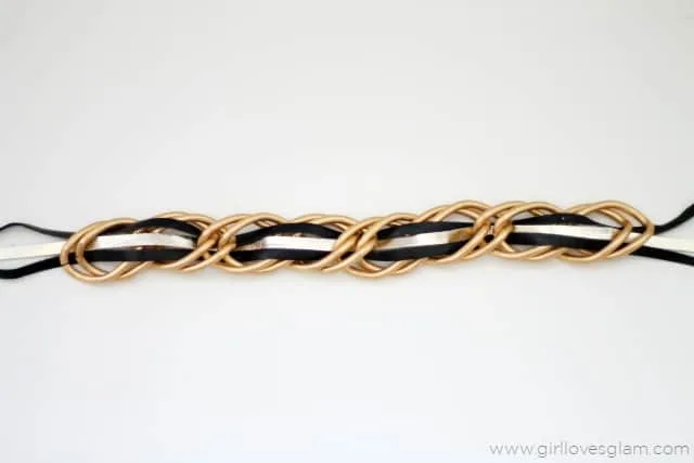 Leather Chain Bracelet on www.girllovesglam.com