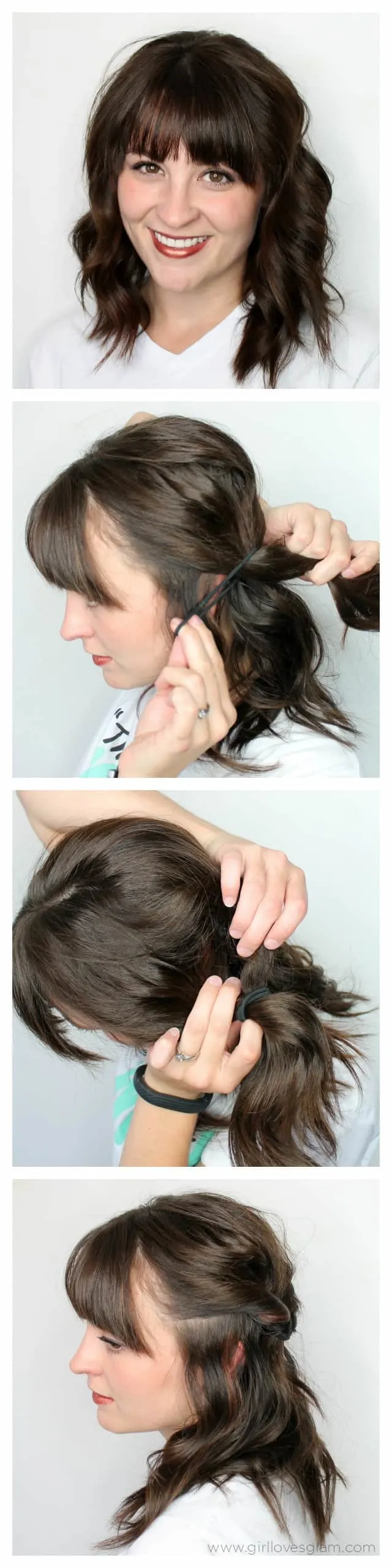 Quick Messy Twisted Hairstyle on www.girllovesglam.com