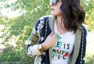 Urban Lilac Necklaces and Collectively Yours Shirt on www.girllovesglam.com