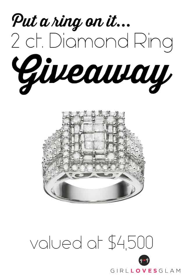Diamond Ring Giveaway on www.girllovesglam.com