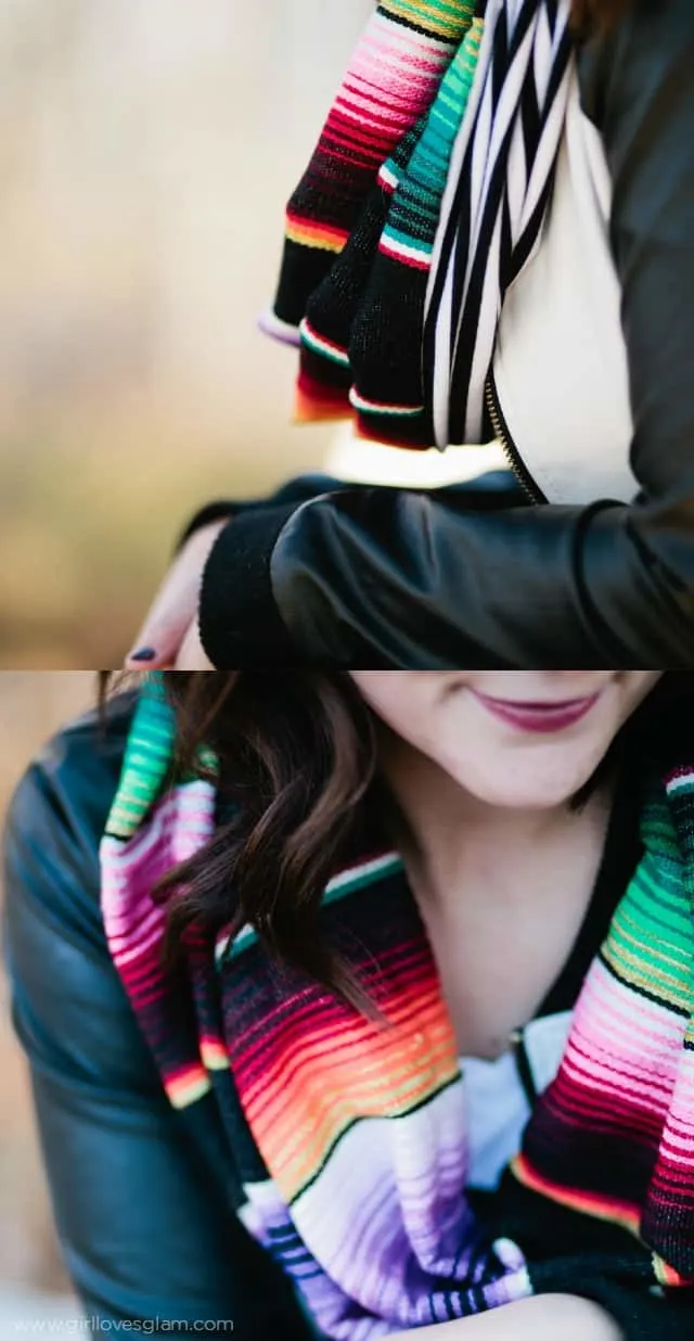 Gorgeous Mexican Serape Scarf on www.girllovesglam.com