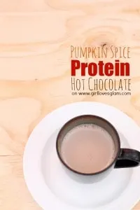 Pumpkin Spice Protein Hot Chocolate on www.girllovesglam.com