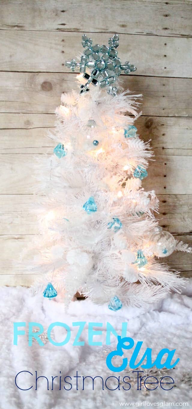 Frozen Elsa Christmas Tree on www.girllovesglam.com