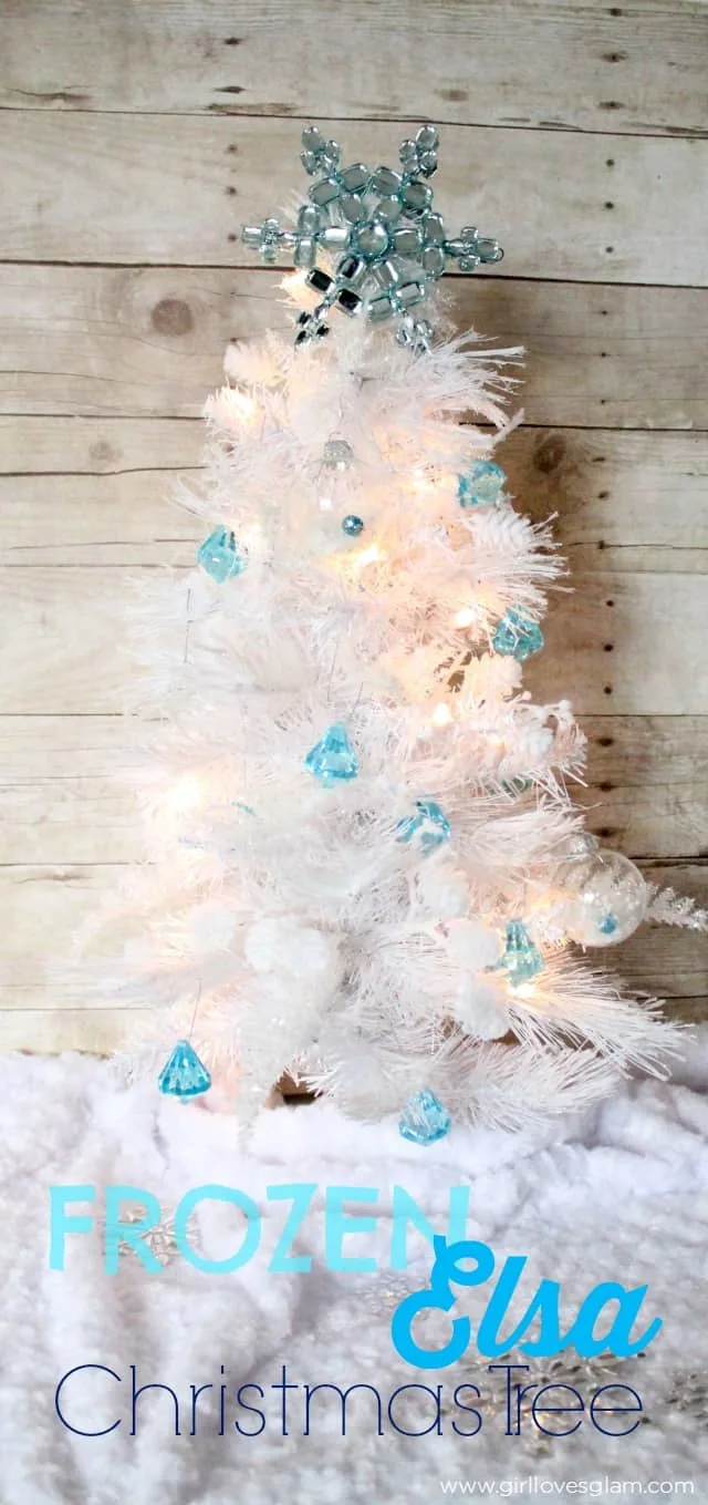 Frozen Elsa Christmas Tree on www.girllovesglam.com