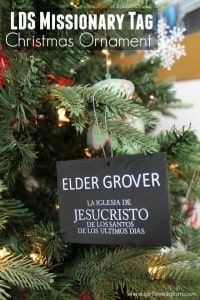LDS Missionary Tag Christmas Ornament on www.girllovesglam.com