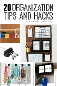 20 Organization Tips and Hacks on www.girllovesglam.com