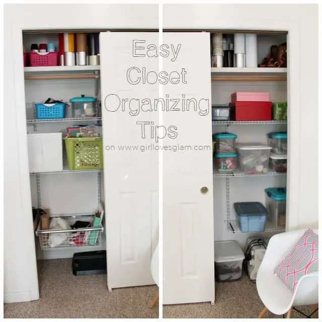 Easy Closet Organizing Tips on www.girllovesglam.com