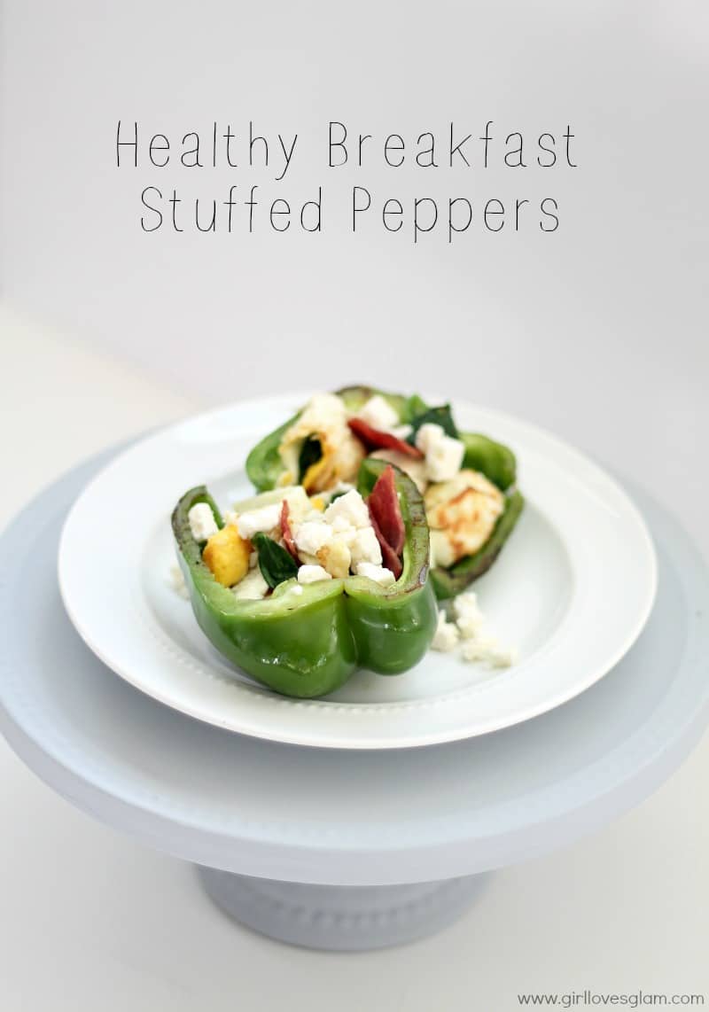 Healthy Breakfast Stuffed Peppers on www.girllovesglam.com