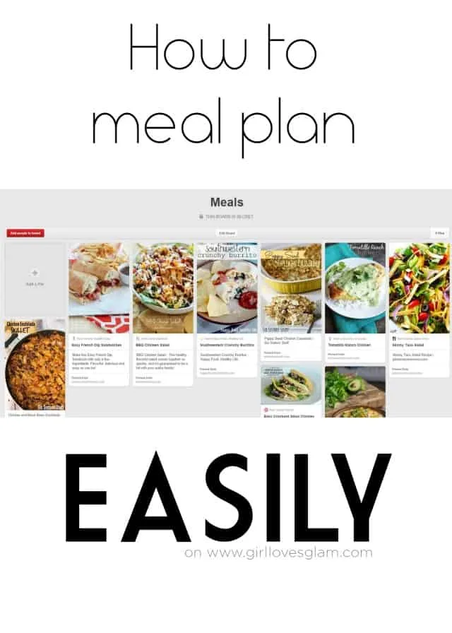 How to Meal Plan Easily on www.girllovesglam.com