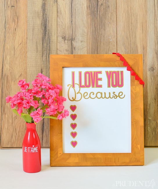 I Love You Because Dry Erase Sign-18
