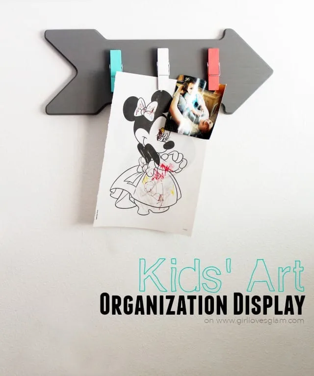 Kids Art Organization Display on www.girllovesglam.com