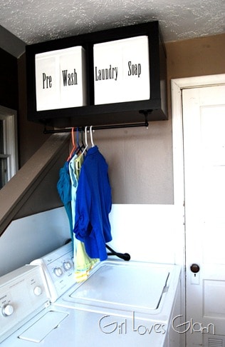 Laundry Organization Center on www.girllovesglam.com