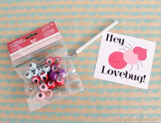 Lovebug DIY Non Candy Valentine on www.girllovesglam.com
