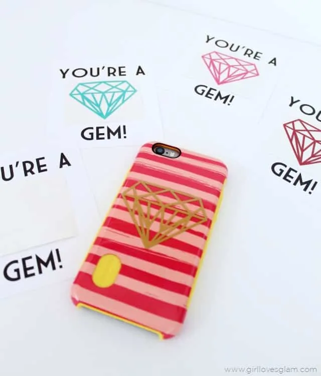 You're a Gem teen valentine idea on www.girllovesglam.com