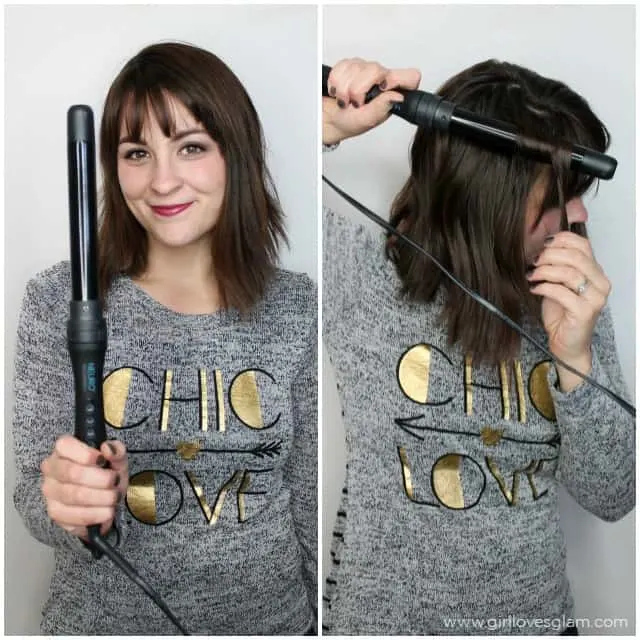 How to curl hair with a curling wand on www.girllovesglam.com