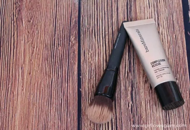 BareMinerals Complexion Rescue and Brush on www.girllovesglam.com