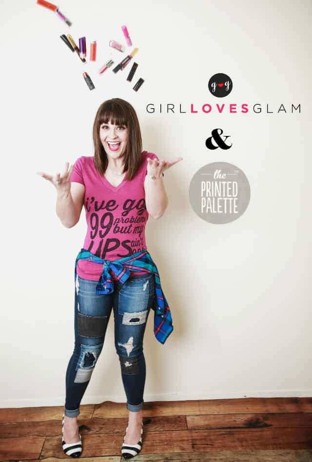Girl Loves Glam and The Printed Palette tshirt
