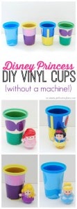 Disney Princess DIY Vinyl Cups on www.girllovesglam.com