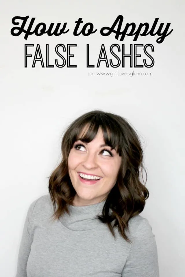 How to apply false eyelashes