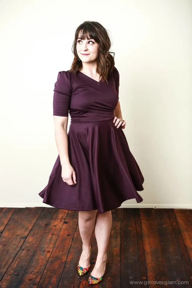 Shabby Apple Plum Dress on www.girllovesglam.com