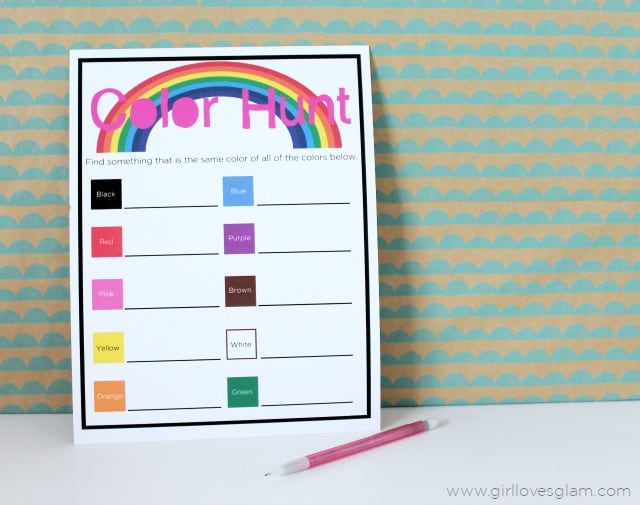 color hunt sheet color hunt sheet