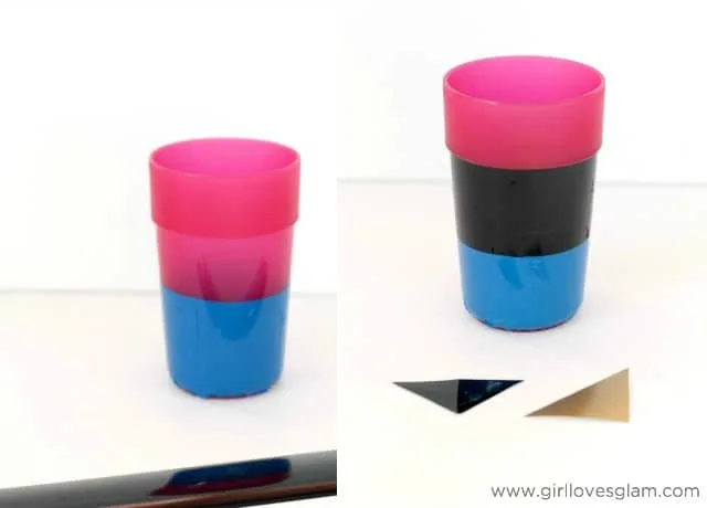 Easy Vinyl Craft to make Frozen Anna cup on www.girllovesglam.com