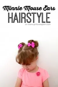 Minnie Mouse Ears Hairstyle on www.girllovesglam.com