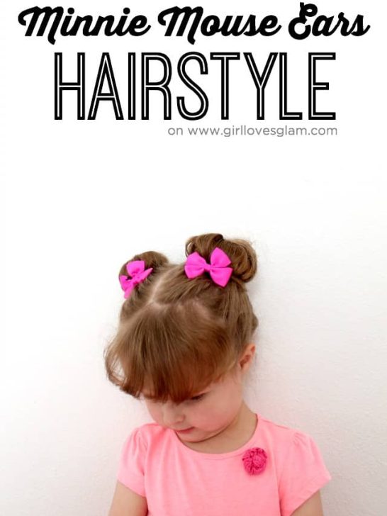 Minnie Mouse Ears Toddler Hairstyle
