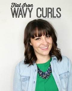 Flat Iron Wavy Curls Tutorial on www.girllovesglam.com