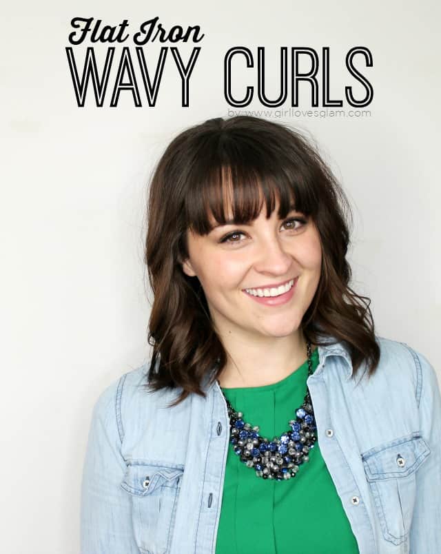 Flat Iron Wavy Curls Tutorial Girl Loves Glam