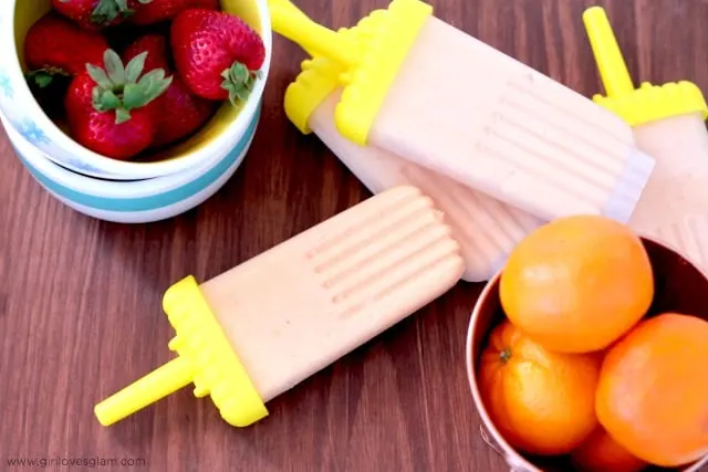 Berry Orange Frozen Pops Recipe on www.girllovesglam.com