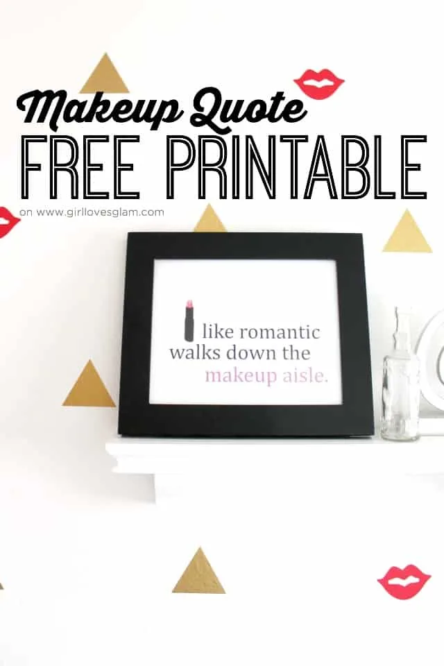 Makeup Quote Free Printable