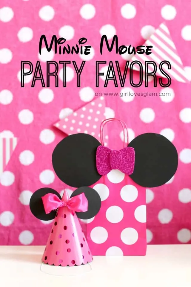 Minnie Mouse Party Favors on www.girllovesglam.com
