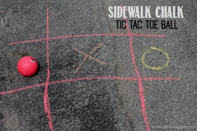Sidewalk Chalk Tic Tac Toe Ball on www.girllovesglam.com