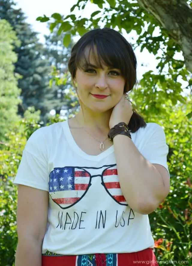 Patriotic Casual Look on www.girllovesglam.com