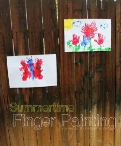 Summertime Finger Painting Ideas on www.girllovesglam.com