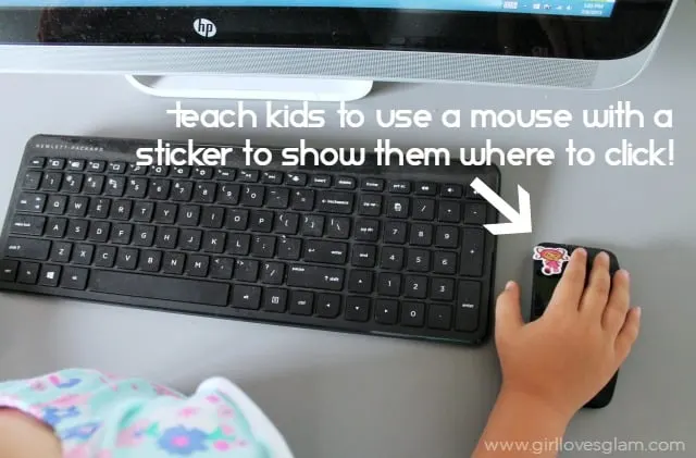 Teaching kids how to use a computer mouse on www.girllovesglam.com