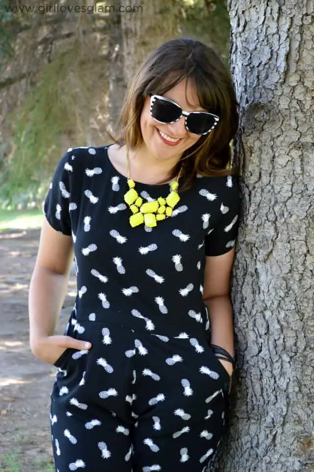 Black and White Pineapple Jumper on www.girllovesglam.com