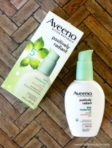 Aveeno Positively Radiant Moisturizer on www.girllovesglam.com