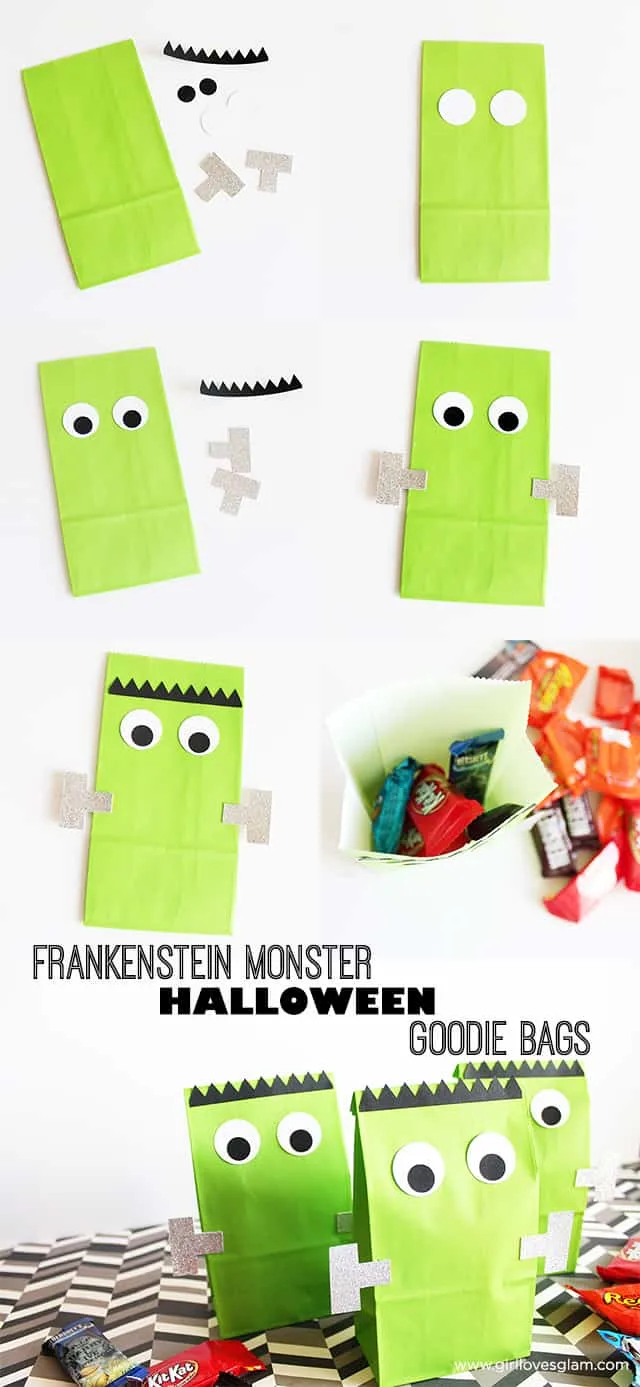 Frankenstein Halloween Goodie Bags on www.girllovesglam.com