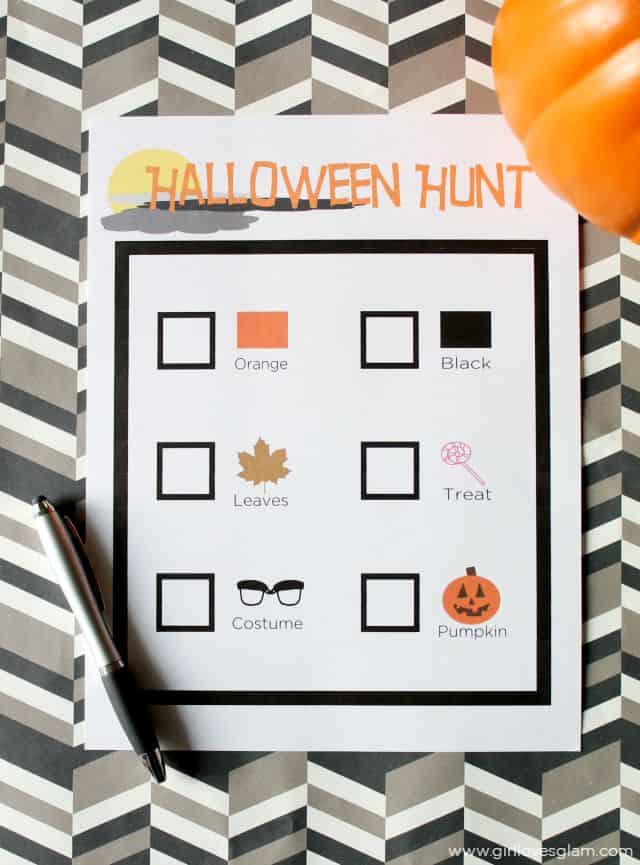 Halloween Hunt Preschool Printable