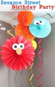 DIY Sesame Street Birthday Party Decorations