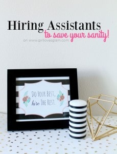 Hiring Assistants to Save Your Sanity on www.girllovesglam.com