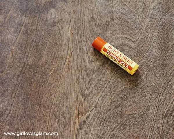 Burt's Bees Pumpkin Spice Lip Balm on www.girllovesglam.com