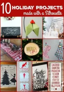 10 Holiday Projects Made with a Silhouette on www.girllovesglam.com